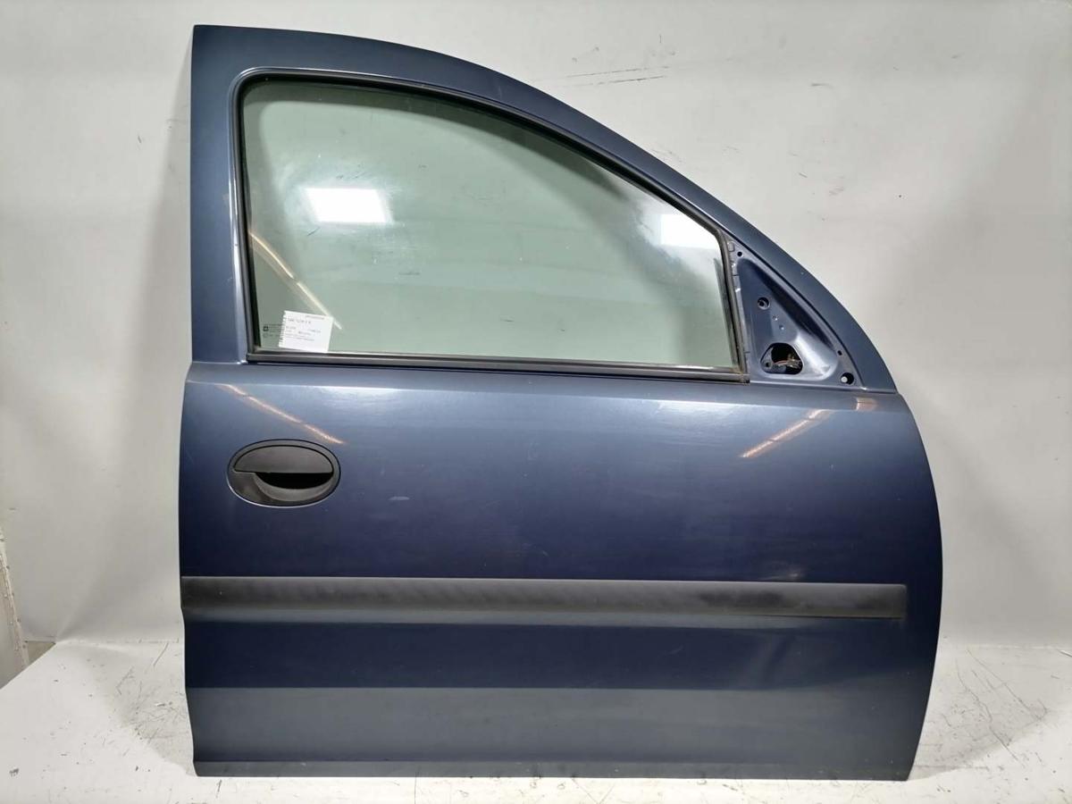 Opel Combo C original T&uuml;r vorn rechts Z168 Metroblau Rohbau BJ06